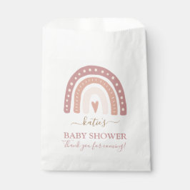 Baby shower van de moderne Blush Roze regenboogmei Bedankzakje