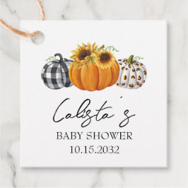 Baby shower van de moderne herfst bedankjes labels