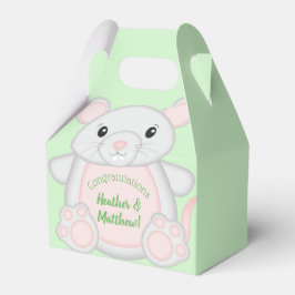 Baby shower van de muis bedankdoosjes