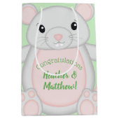 Baby shower van de muis medium cadeauzakje (Voorkant)