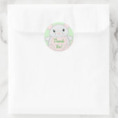 Baby shower van de muis ronde sticker (Tas)