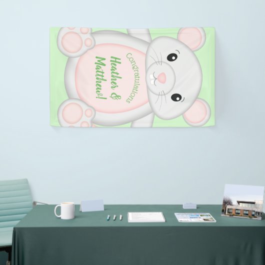 Baby shower van de muis spandoek (Beurs)