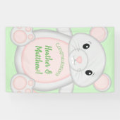 Baby shower van de muis spandoek (Horizontaal)