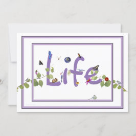 Baby shower van de natuur: uitnodiging