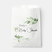 Baby shower van de olijftak bedankzakje (Voorkant)