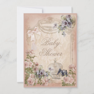 Baby shower van de Parisian Birdcage, de Vogel en  Kaart