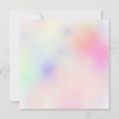 Baby shower van de pasteelregenboog kaart (Achterkant)