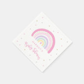 Baby shower van de pasteelregenboog servet (Hoek)