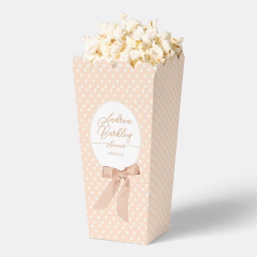 Baby shower van de perzikboog bedankdoosjes (Popped)