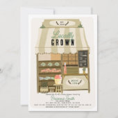 Baby shower van de plaatselijke boerenmarkt kaart (Voorkant)