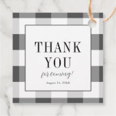 Baby shower van de plaatselijke landbouwmarkt bedankjes labels (Achterkant)