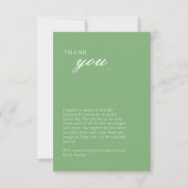 Baby shower van de plaatselijke landbouwmarkt bedankkaart (Achterkant)