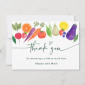 Baby shower van de plaatselijke landbouwmarkt bedankkaart (Voorkant)