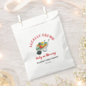 Baby shower van de plaatselijke landbouwmarkt bedankzakje (Geknipt)