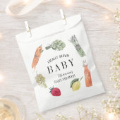 Baby shower van de plaatselijke landbouwmarkt bedankzakje (Geknipt)