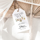 Baby shower van de plaatselijke landbouwmarkt cadeaulabel