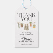 Baby shower van de plaatselijke landbouwmarkt cadeaulabel (Voorkant)