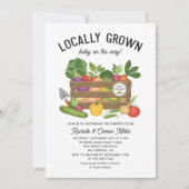 Baby shower van de plaatselijke landbouwmarkt kaart (Voorkant)