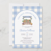 Baby shower van de plaatselijke landbouwmarkt kaart (Voorkant)