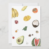 Baby shower van de plaatselijke landbouwmarkt kaart (Achterkant)