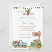 Baby shower van de plaatselijke landbouwmarkt kaart (Voorkant)