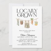 Baby shower van de plaatselijke landbouwmarkt kaart (Voorkant)