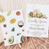 Baby shower van de plaatselijke landbouwmarkt kaart