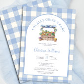 Baby shower van de plaatselijke landbouwmarkt kaart