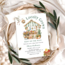 Baby shower van de plaatselijke landbouwmarkt