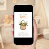 Baby shower van de plaatselijke landbouwmarkt kaart