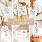 Baby shower van de plaatselijke landbouwmarkt kaart