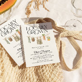 Baby shower van de plaatselijke landbouwmarkt kaart