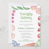 Baby shower van de plaatselijke landbouwmarkt kaart (Voorkant)