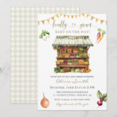 Baby shower van de plaatselijke landbouwmarkt kaart (Voorkant / Achterkant)