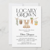 Baby shower van de plaatselijke landbouwmarkt kaart (Voorkant)