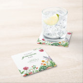 Baby shower van de plaatselijke landbouwmarkt kartonnen onderzetters (Insitu)