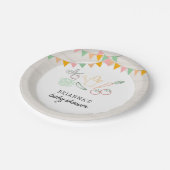 Baby shower van de plaatselijke landbouwmarkt papieren bordje (Gekanteld)