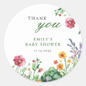 Baby shower van de plaatselijke landbouwmarkt ronde sticker (Voorkant)