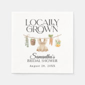 Baby shower van de plaatselijke landbouwmarkt servet (Voorkant)