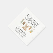 Baby shower van de plaatselijke landbouwmarkt servet (Hoek)