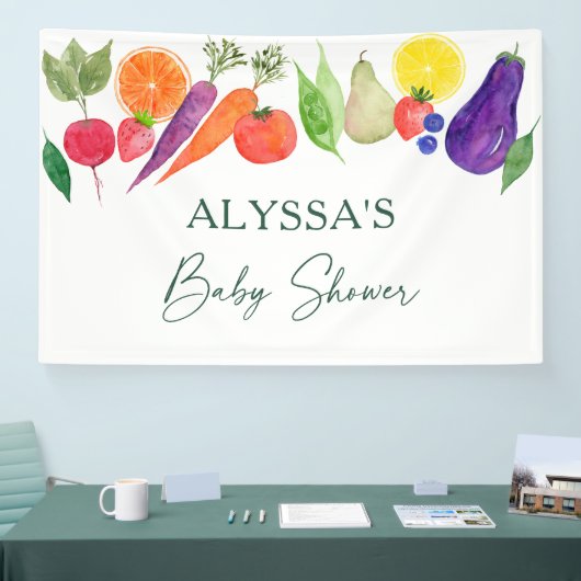 Baby shower van de plaatselijke landbouwmarkt spandoek (Beurs)