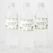 Baby shower van de plaatselijke landbouwmarkt waterfles etiket (Flessen)