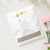 Baby shower van de Plaid Gingham Boy Bedankzakje (Gezegeld)