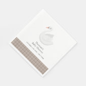 Baby shower van de Plaid Gingham Boy Servet (Hoek)