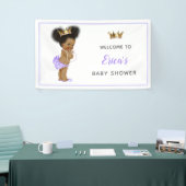 Baby shower van de  prinses van Afrika Spandoek (Beurs)