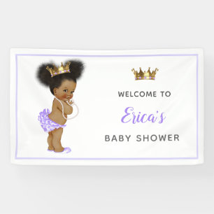 Baby shower van de  prinses van Afrika Spandoek
