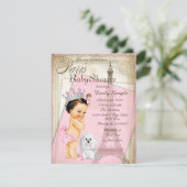  Baby shower van de prinses van Parijs Kaart (Staand voorkant)