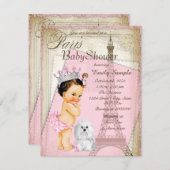  Baby shower van de prinses van Parijs Kaart (Voorkant / Achterkant)
