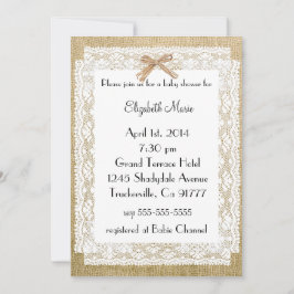 Baby shower van de rand kaart