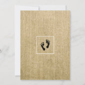 Baby shower van de rand kaart (Achterkant)